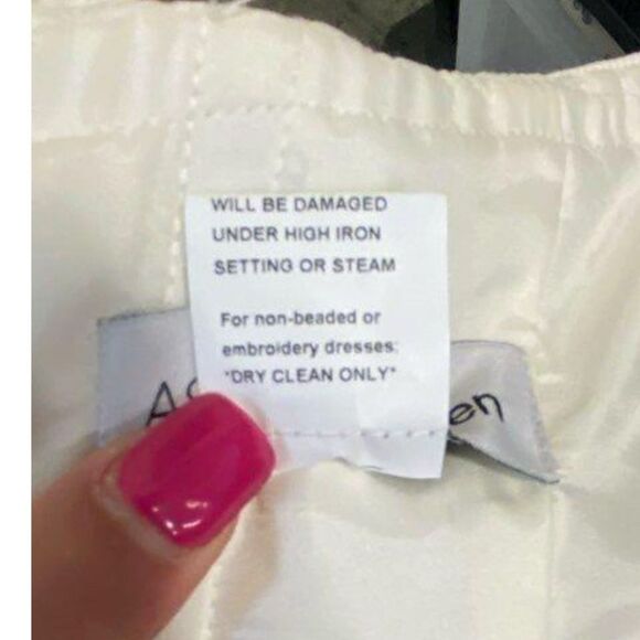 Ashley Lauren Strapless Evening Gown with Red Sequined Bodice - Size 6 - Picture 6 of 7